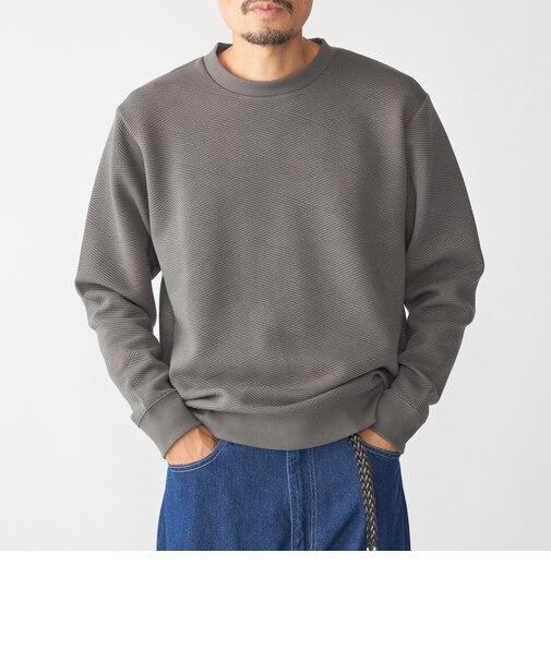 SHIPS: ジャカード ライト ロングスリーブ プルオーバー