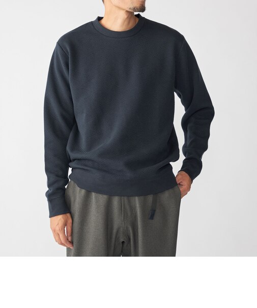 SHIPS: ジャカード ライト ロングスリーブ プルオーバー