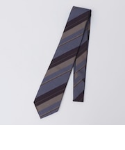 SHIPS: シルク カスミ サテン マルチ ストライプ ネクタイ