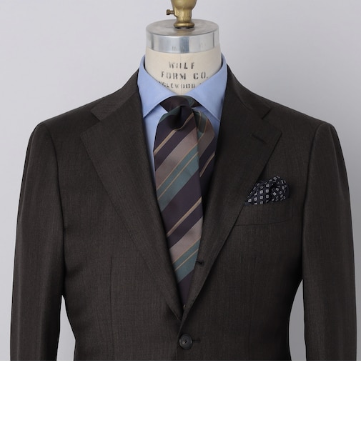 SHIPS: シルク カスミ サテン マルチ ストライプ ネクタイ