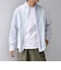 SHIPS any: BEZ TEXTILE マルチカラー ストライプ / ソリッド ボタンダウン シャツ◇