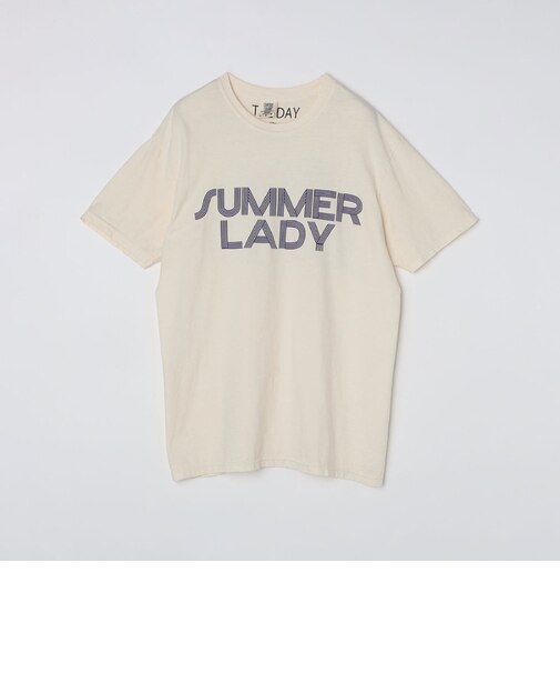 【SHIPS別注】THE DAY ON THE BEACH: ガーメントダイ プリント Tシャツ