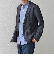 SHIPS any:〈洗濯機可能〉TEXBRID(R) ワッフル ニッティング ジャケット◇