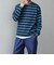 【SHIPS any別注】sports wear: レトロ カラー ボーダー Tシャツ (ロンT)◇