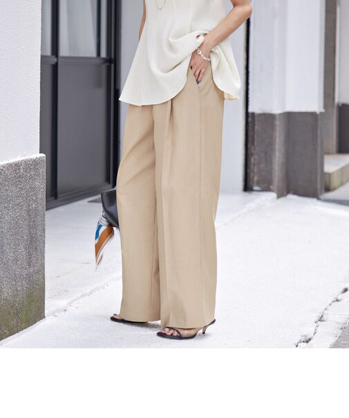 〈手洗い可能 〉ドライオックス フロント タック ストレート パンツ 25SS