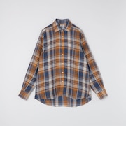 CORDINGS: マブチ チェック リネン シャツ