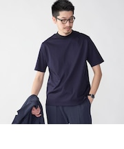 SHIPS: ALBINI モックネック ショートスリーブ Tシャツ
