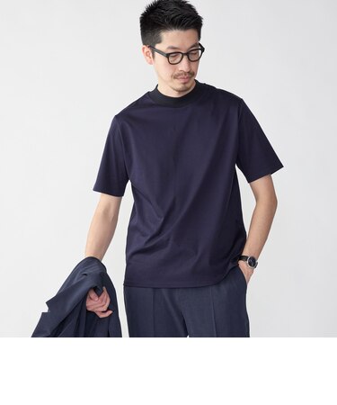 SHIPS: ALBINI モックネック ショートスリーブ Tシャツ