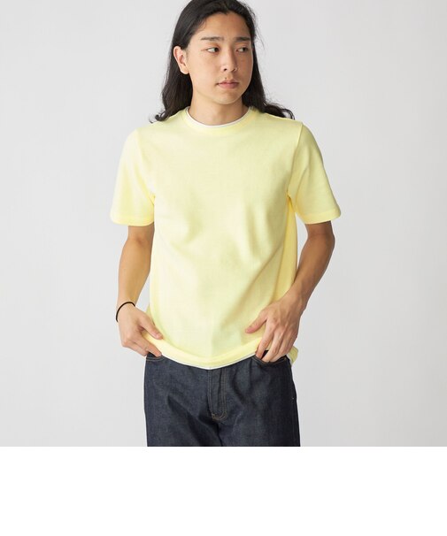 SHIPS: フェイクレイヤード ピケ クルーネック Tシャツ