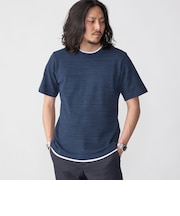 SHIPS: フェイクレイヤード ピケ クルーネック Tシャツ