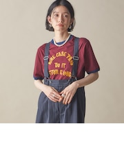 SHIPS NINE CASE:〈洗濯機可能〉プリント リンガー TEE