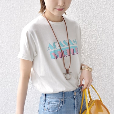 ACASAM:クルーネック TEE