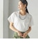 【SHIPS別注】assiette:〈手洗い可能〉プレミアム 天竺 Uネック TEE