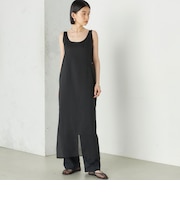 Wai＋:〈手洗い可能〉オーガンジー ノースリーブ 2WAY ワンピース