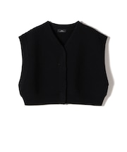 SHIPS Primary Navy Label:〈手洗い可能〉クロップド ニット ベスト