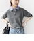 【WEB限定】〈手洗い可能〉ダブルカラー ショート スリーブ ポロ