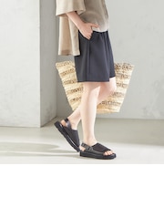 〈手洗い可能〉ダブル クロス ハーフ パンツ