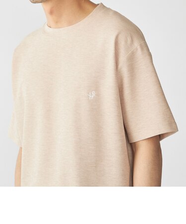 【WEB限定】SHIPS: メランジ カノコ クルーネック Tシャツ (半袖)