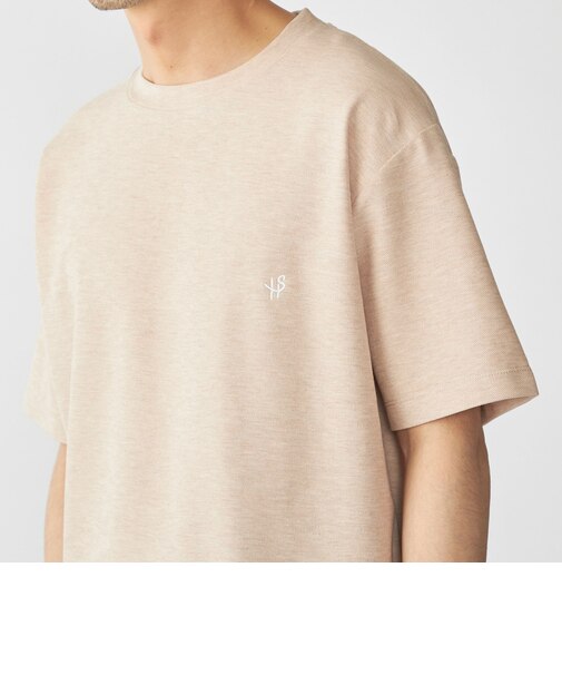 【WEB限定】SHIPS: メランジ カノコ クルーネック Tシャツ (半袖)