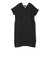 SHIPS Primary Navy Label:〈手洗い可能〉麻 ピンタック サック ワンピース