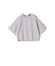 SHIPS Primary Navy Label:〈手洗い可能〉コットン ストライプ T ブラウス