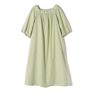 SHIPS Primary Navy Label:へム ステッチ オフショル ワンピース