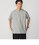 【WEB限定】SHIPS:〈手洗い可能/抗菌/防臭〉ワンポイント ロゴ バーズアイ ヘンリーネック Tシャツ