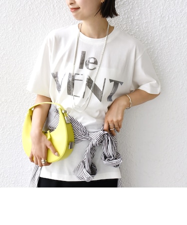 【WEB限定】コットン 天竺 ロゴ プリント TEE