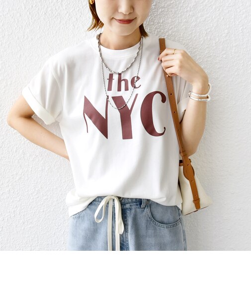 【WEB限定】コットン 天竺 ロゴ プリント TEE