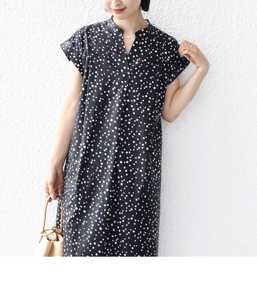 【WEB限定】〈手洗い可能〉リネン レーヨン コーティング ワンピース