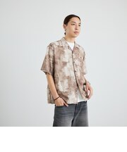 City Ambient Products: オープンカラー ウォール プリント シャツ