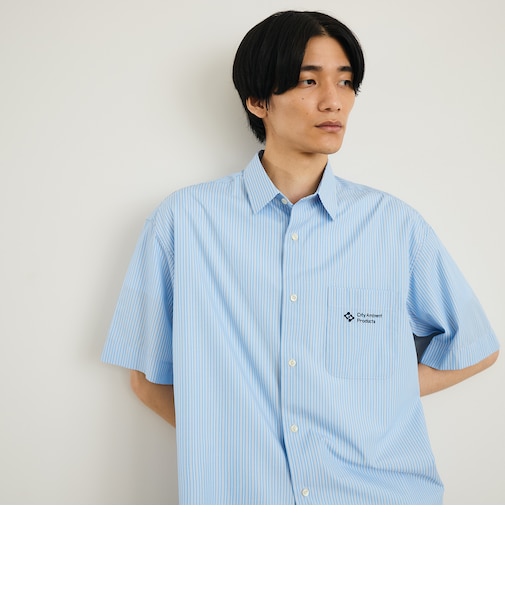 City Ambient Products: レギュラーカラー ブロード オーバー シャツ (半袖)