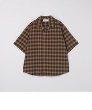 City Ambient Products: オープン カラー オンブレ チェック シャツ