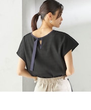 〈手洗い可能〉ウェーブ プリーツ 前後 2WAY ブラウス