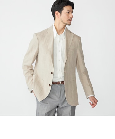 SHIPS: リネン ソリッド シャツ ジャケット