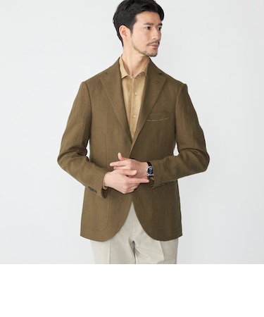 SHIPS: リネン ソリッド シャツ ジャケット