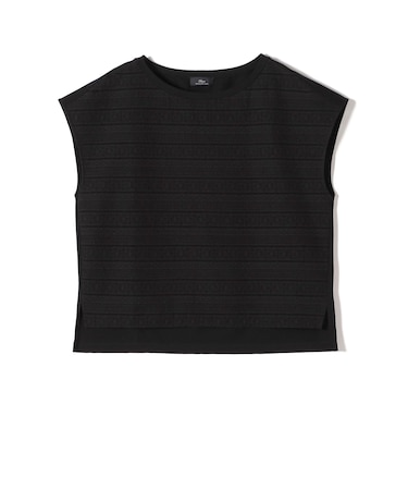 SHIPS Primary Navy Label:〈手洗い可能〉綿 ローン フラワー レース コンビ