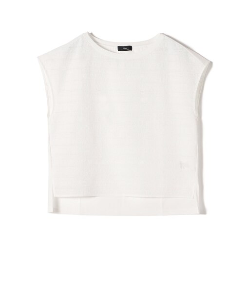 SHIPS Primary Navy Label:〈手洗い可能〉綿 ローン フラワー レース コンビ