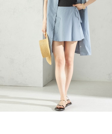 maroba:＜手洗い可能＞ラッシュ リボン ラップ スカート