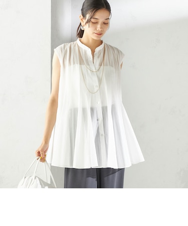 〈手洗い可能〉ボリューム フレア フレンチスリーブ ブラウス