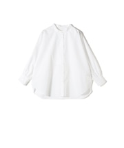 SHIPS Primary Navy Label:スーピマコットン ドルマン ビッグ シャツ