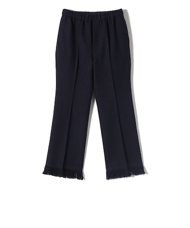 SHIPS Primary Navy Label:ブッチャー ツイード フリンジ パンツ