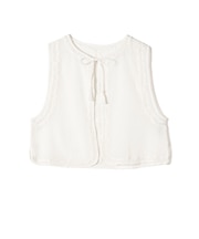 【SHIPS別注】Fanaka:〈手洗い可能〉メッシュ 刺繍 ジレ