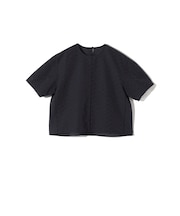 SHIPS Primary Navy Label:〈手洗い可能〉シアー ジャカード TEE ブラウス