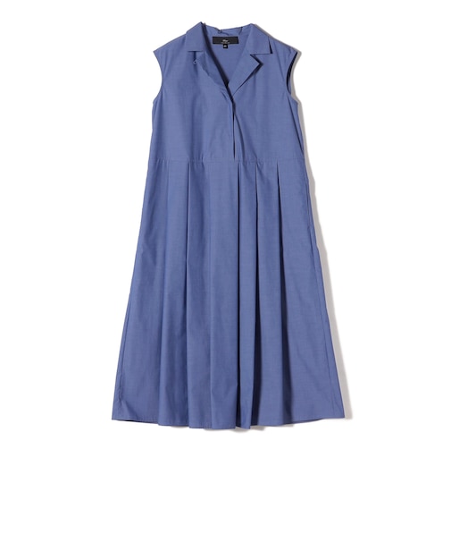 SHIPS Primary Navy Label:〈手洗い可能〉タック フレア ワンピース