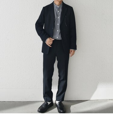 SHIPS any:〈洗濯機可能〉ウールライク ストレッチ セットアップ スーツ 25AW