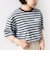 【WEB限定】マルチ ボーダー 5分袖 TEE
