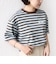 【WEB限定】マルチ ボーダー 5分袖 TEE