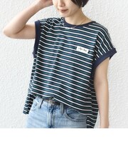 【WEB限定】マルチ ボーダー フレンチスリーブ プルオーバー