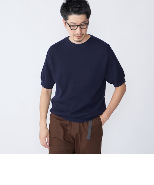 SHIPS: 奥山メリヤス ニット Tシャツ